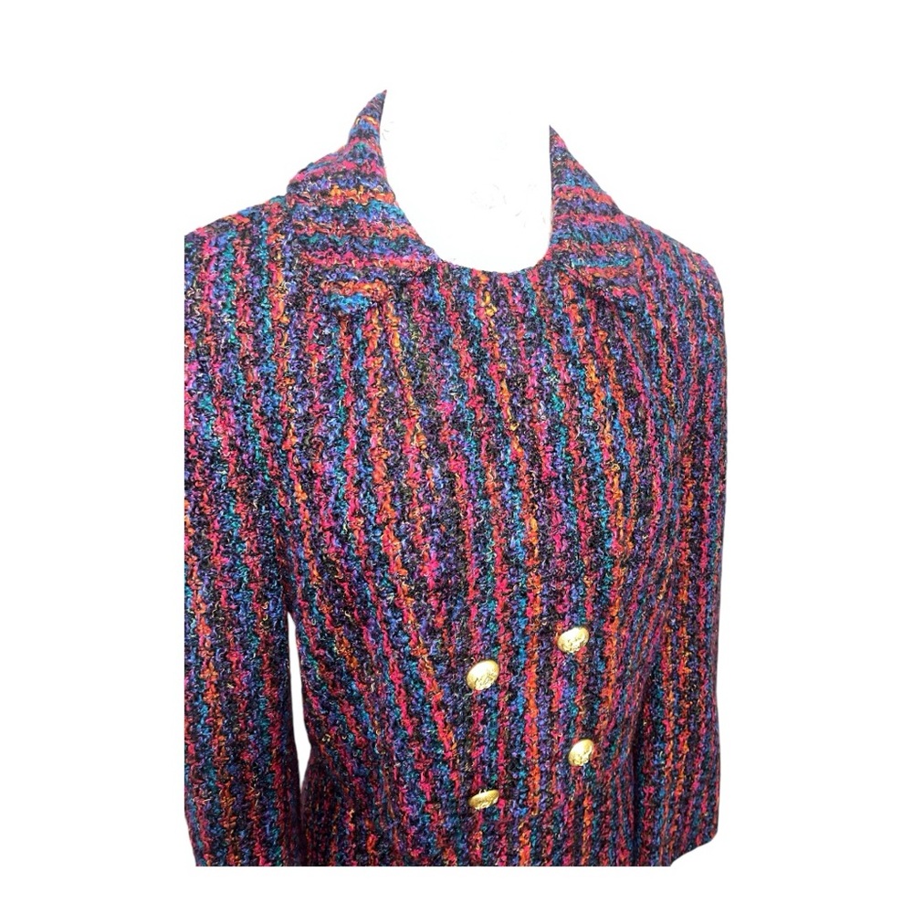 Vintage Women’s Tweed Double Breasted Suit Montefiore size 10, Back Zipper - Picture 6 of 17